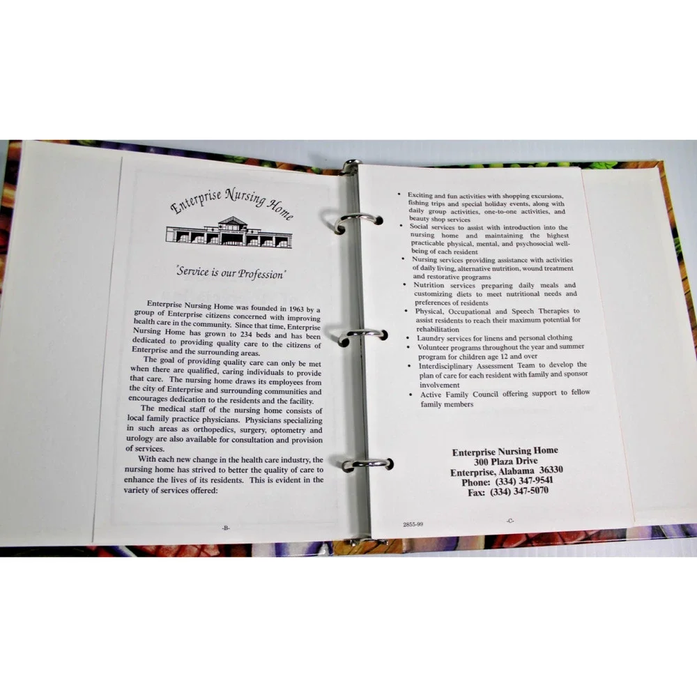 Vintage Sharing Our Best- Enterprise Nursing Home Alabama AL Community Cookbook